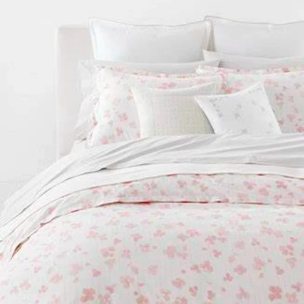 Ralph Lauren Home “Anya” Floral Blush Pink Duvet Bed Cover Set Size King…